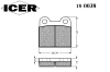 ICER 180038 Brake Pad Set, disc brake