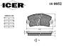 ICER 180052 Brake Pad Set, disc brake