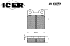ICER 180059 Brake Pad Set, disc brake