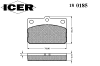 ICER 180185 Brake Pad Set, disc brake