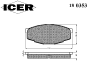 ICER 180353 Brake Pad Set, disc brake