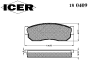 ICER 180409 Brake Pad Set, disc brake
