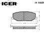 ICER 180468 Brake Pad Set, disc brake