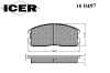 ICER 180497 Brake Pad Set, disc brake