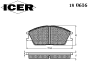 ICER 180616 Brake Pad Set, disc brake