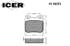 ICER 180693 Brake Pad Set, disc brake