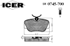 ICER 180745-700 (180745700) Brake Pad Set, disc brake