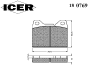 ICER 180769 Brake Pad Set, disc brake