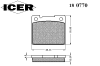 ICER 180770 Brake Pad Set, disc brake
