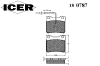 ICER 180787 Brake Pad Set, disc brake