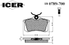 ICER 180789-700 (180789700) Brake Pad Set, disc brake