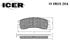 ICER 180810-204 (180810204) Brake Pad Set, disc brake