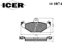 ICER 180874 Brake Pad Set, disc brake