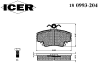 ICER 180993-204 (180993204) Brake Pad Set, disc brake