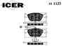 ICER 181125 Brake Pad Set, disc brake