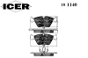 ICER 181140 Brake Pad Set, disc brake