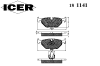 ICER 181141 Brake Pad Set, disc brake