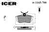 ICER 181165-700 (181165700) Brake Pad Set, disc brake