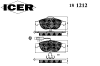 ICER 181212 Brake Pad Set, disc brake
