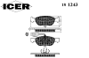 ICER 181243 Brake Pad Set, disc brake