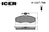 ICER 181317-700 (181317700) Brake Pad Set, disc brake