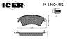 ICER 181365-702 (181365702) Brake Pad Set, disc brake