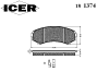ICER 181374 Brake Pad Set, disc brake