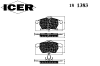 ICER 181383 Brake Pad Set, disc brake