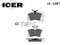 ICER 181387 Brake Pad Set, disc brake
