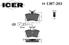 ICER 181387-203 (181387203) Brake Pad Set, disc brake