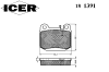 ICER 181391 Brake Pad Set, disc brake