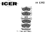 ICER 181392 Brake Pad Set, disc brake