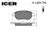 ICER 181429-701 (181429701) Brake Pad Set, disc brake