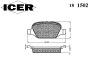 ICER 181502 Brake Pad Set, disc brake
