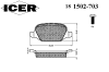 ICER 181502-703 (181502703) Brake Pad Set, disc brake