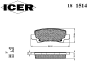 ICER 181514 Brake Pad Set, disc brake