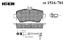 ICER 181516-701 (181516701) Brake Pad Set, disc brake