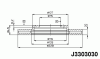 NIPPARTS J3303030 Brake Disc