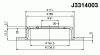 NIPPARTS J3314003 Brake Disc
