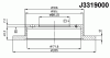 NIPPARTS J3319000 Brake Disc