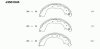 NIPPARTS J3501045 Brake Shoe Set