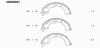 NIPPARTS J3502037 Brake Shoe Set