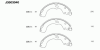 NIPPARTS J3503040 Brake Shoe Set