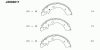 NIPPARTS J3504011 Brake Shoe Set