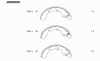 NIPPARTS J3505030 Brake Shoe Set