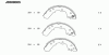 NIPPARTS J3509005 Brake Shoe Set