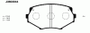 NIPPARTS J3603044 Brake Pad Set, disc brake