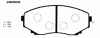 NIPPARTS J3603046 Brake Pad Set, disc brake