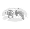 GATES T36085 Deflection/Guide Pulley, v-ribbed belt