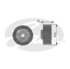GATES T36124 Deflection/Guide Pulley, v-ribbed belt